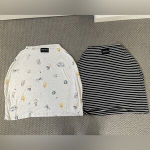 NWOT- Milk Snob Star Wars & Striped Nursing Covers/ Car Seat Covers- set of 2